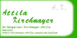 attila kirchmayer business card